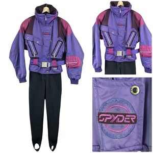 Spyder Vintage One Piece Retro Snowsuit Size 8
